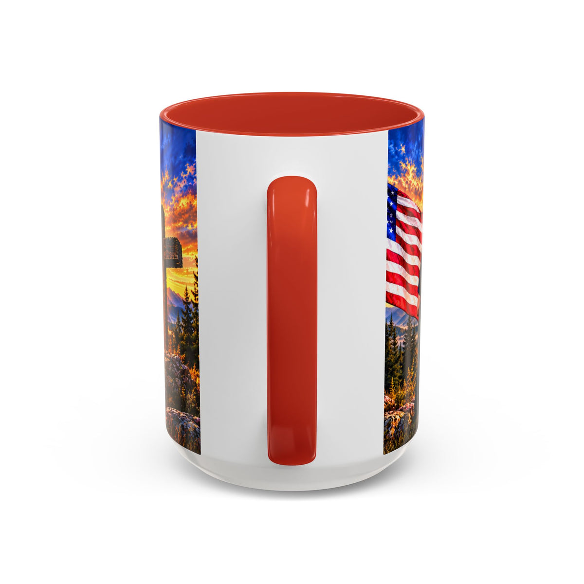 Coffee Mug - "Stand for the Flag, Kneel for the Cross" Police Officer Tribute 11oz or 15oz Mug_WF