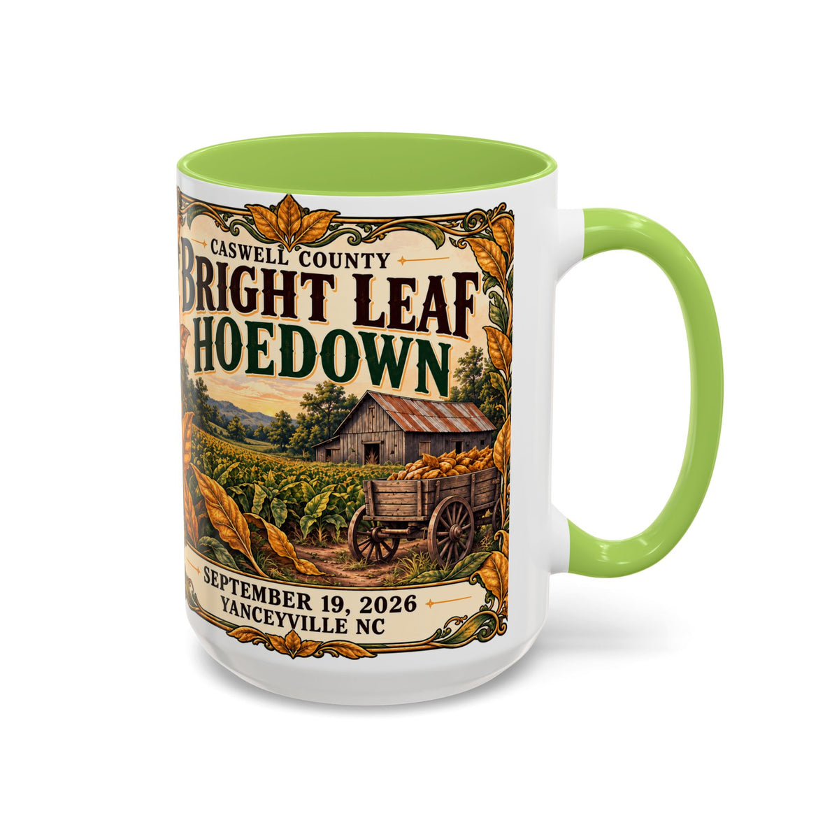 Bright Leaf Hoedown Coffee Mug — Vintage Fall Festival 11/15oz