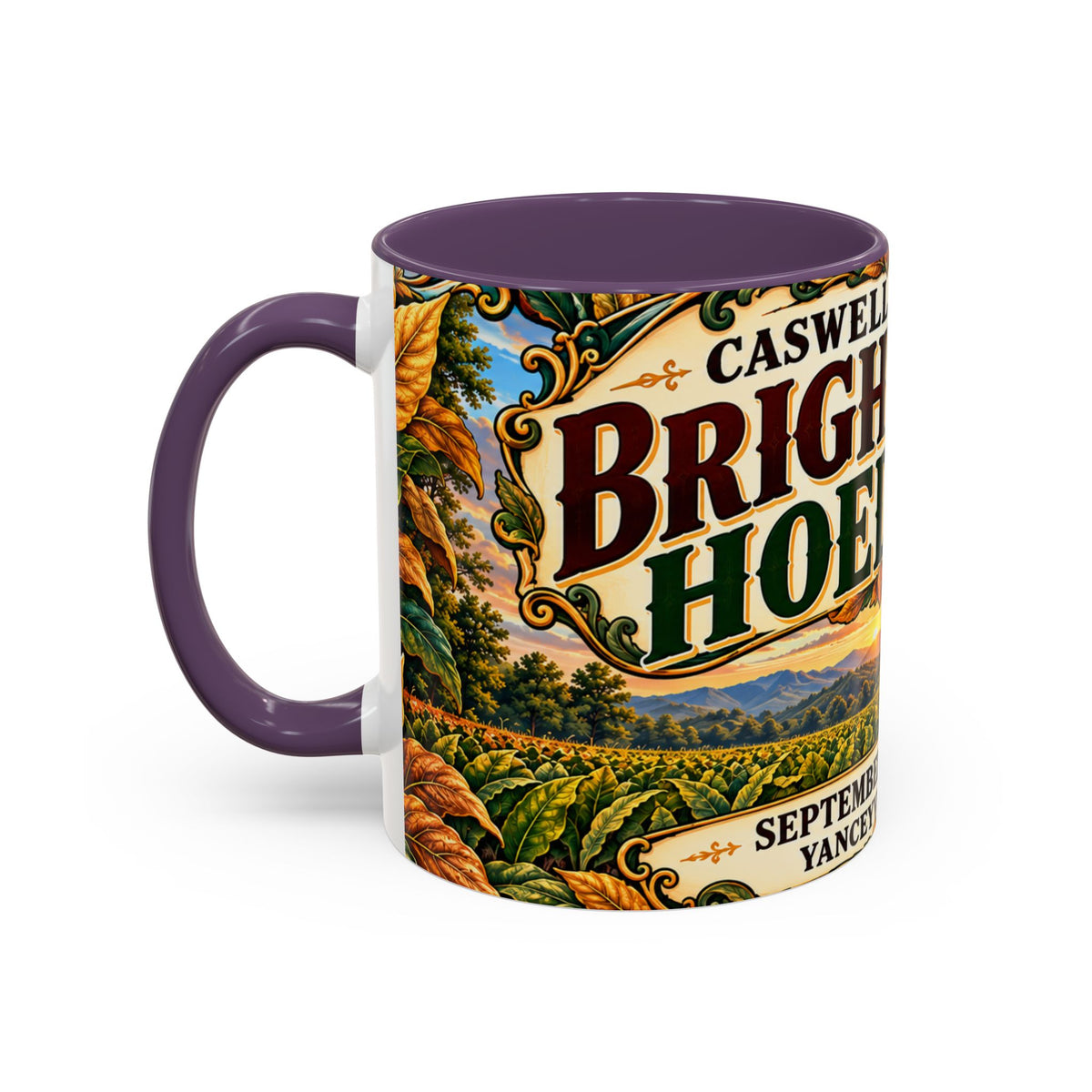 15oz Mug_Bright Leaf Hoedown Coffee Mug — Vintage Fall Festival