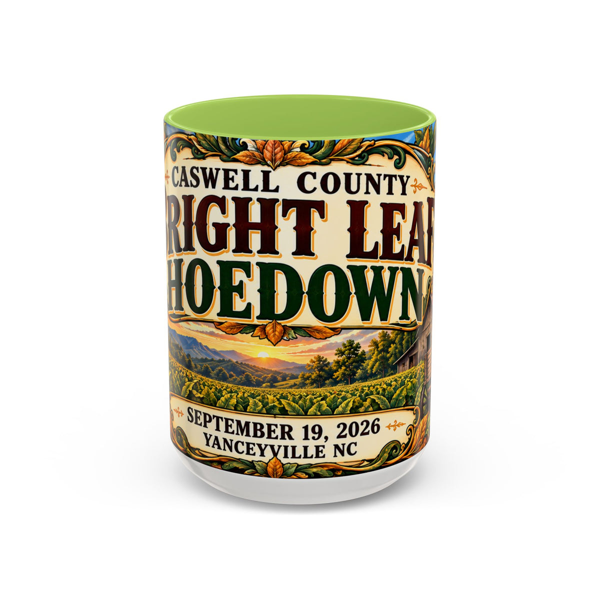 15oz Mug_Bright Leaf Hoedown Coffee Mug — Vintage Fall Festival