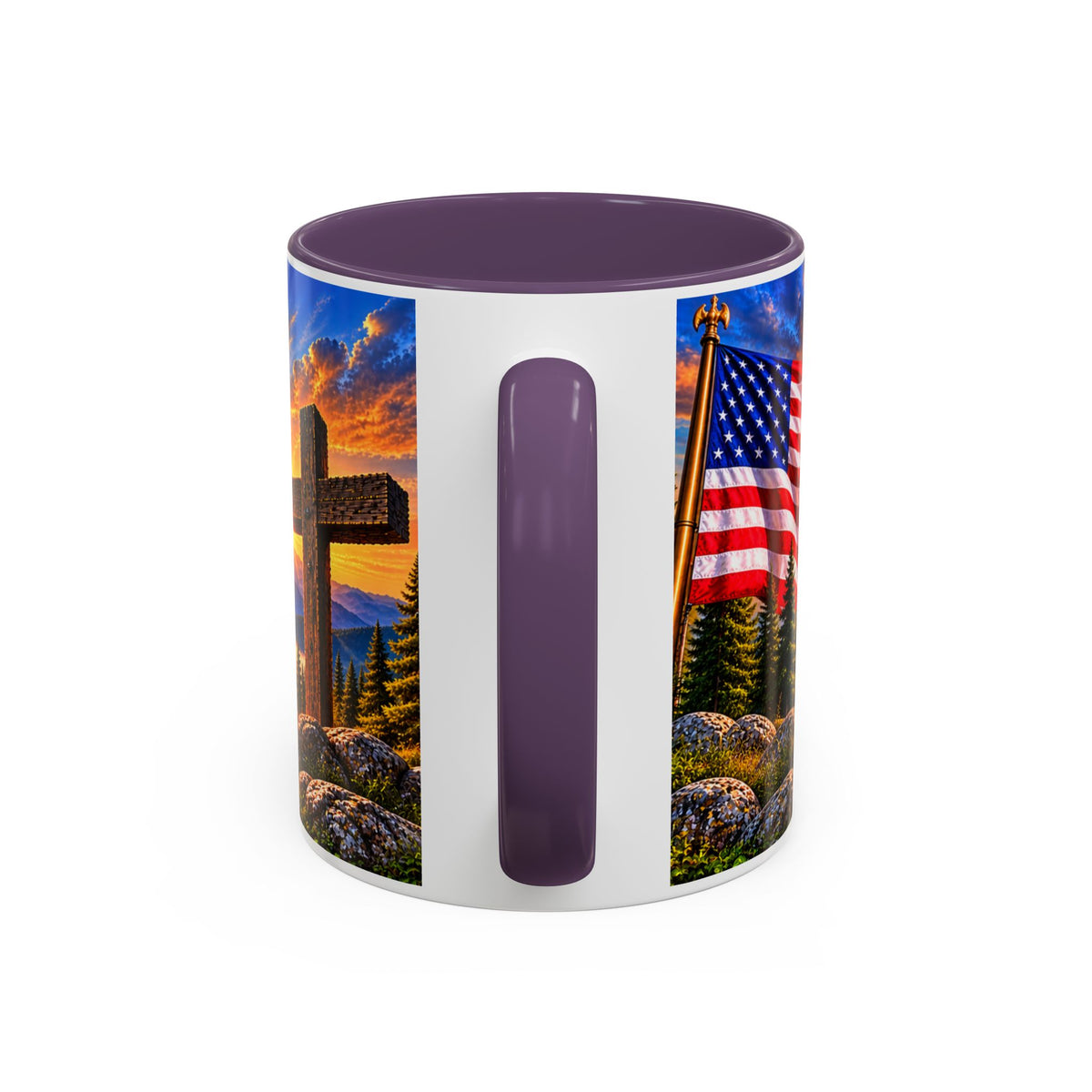 Riner_Firefighter_Stand for the Flag, Kneel for the Cross Coffee Mug_WM
