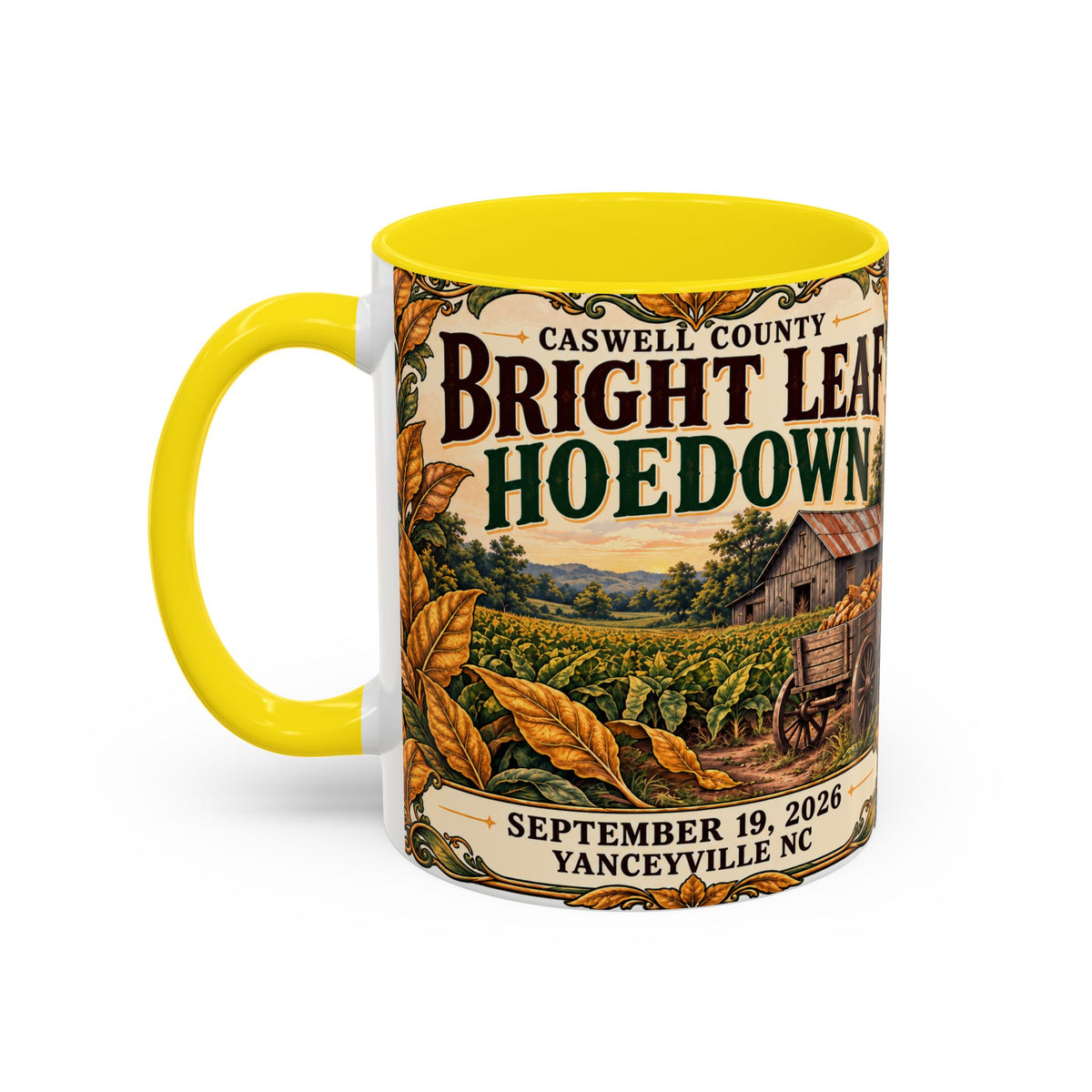 Bright Leaf Hoedown Coffee Mug — Vintage Fall Festival 11/15oz