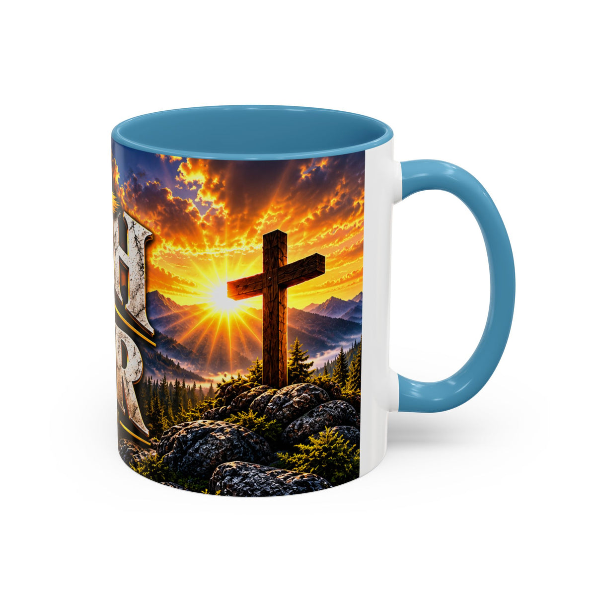 Faith Over Fear – Isaiah 41:10 KJV Christian Coffee Mug – 11 oz. & 15 oz.