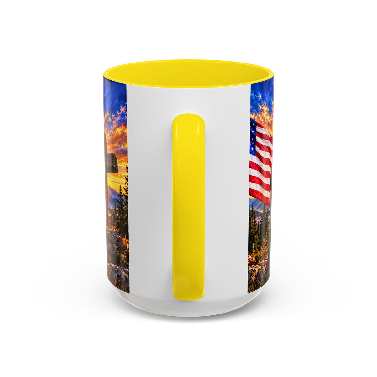 Coffee Mug - "Stand for the Flag, Kneel for the Cross" Police Officer Tribute 11oz or 15oz Mug_WF