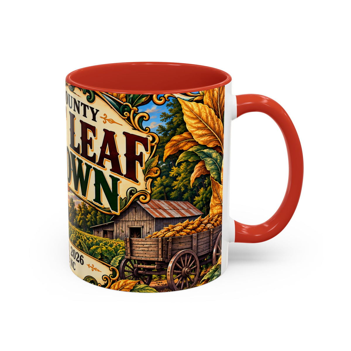 15oz Mug_Bright Leaf Hoedown Coffee Mug — Vintage Fall Festival