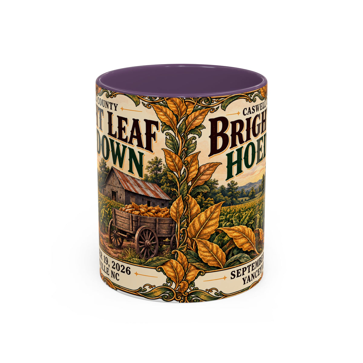 Bright Leaf Hoedown Coffee Mug — Vintage Fall Festival 11/15oz
