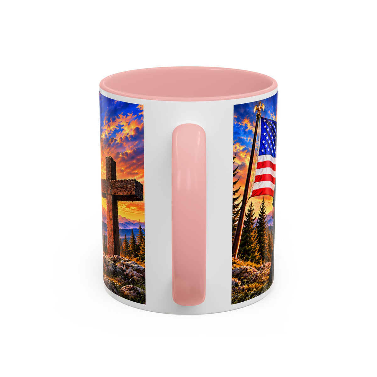 Stand for the Flag, Kneel for the Cross Coffee Mug