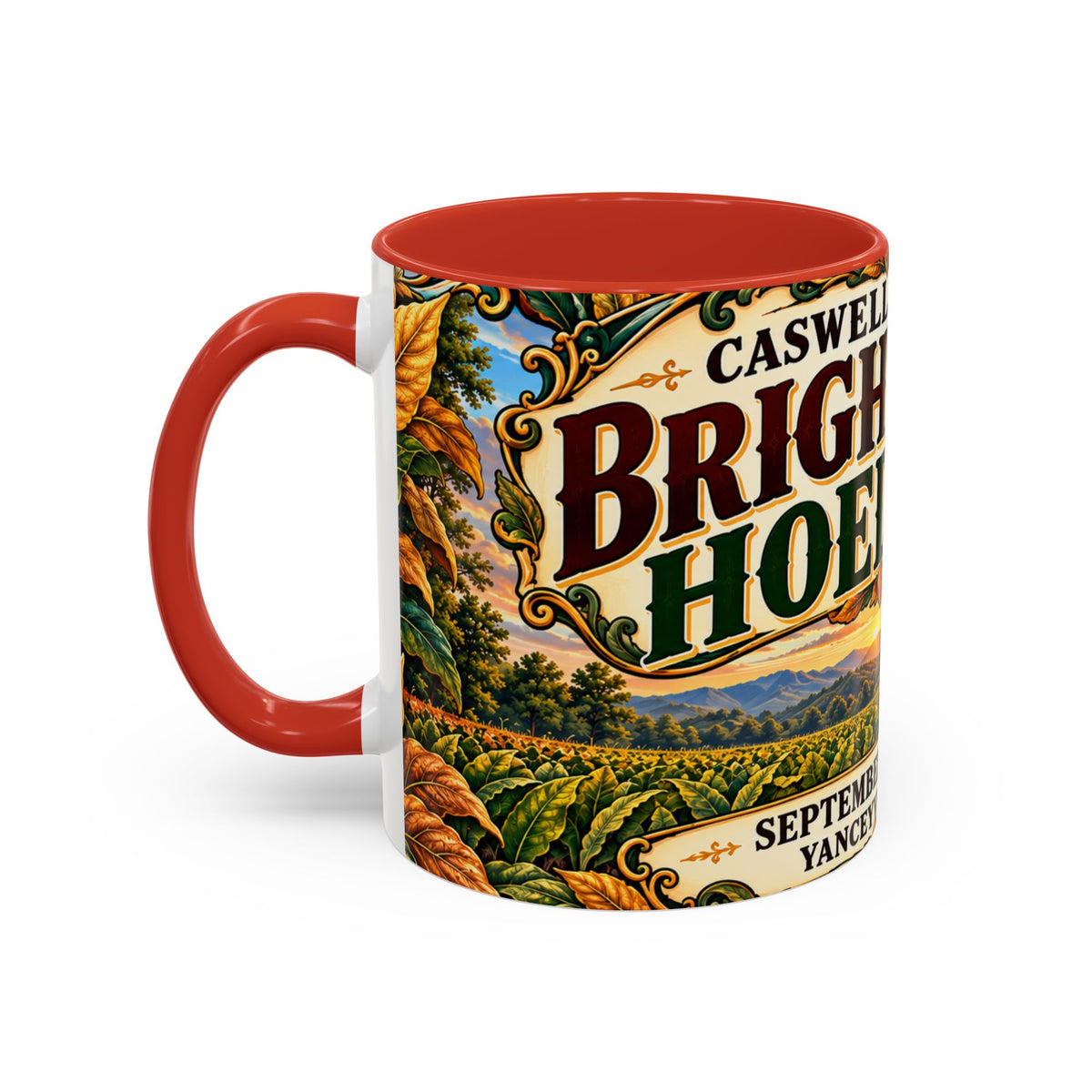 15oz Mug_Bright Leaf Hoedown Coffee Mug — Vintage Fall Festival