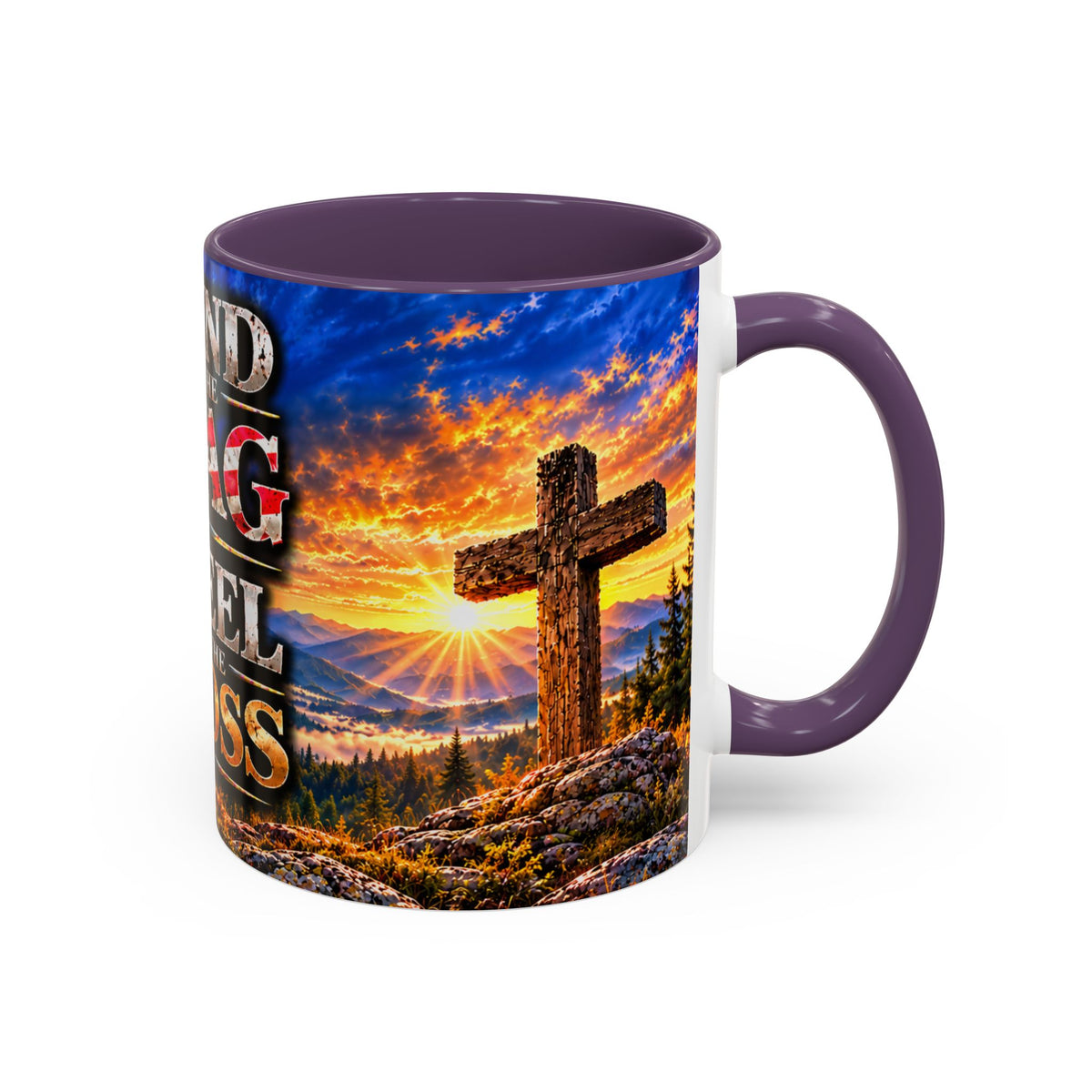 Coffee Mug - "Stand for the Flag, Kneel for the Cross" Police Officer Tribute 11oz or 15oz Mug_WF
