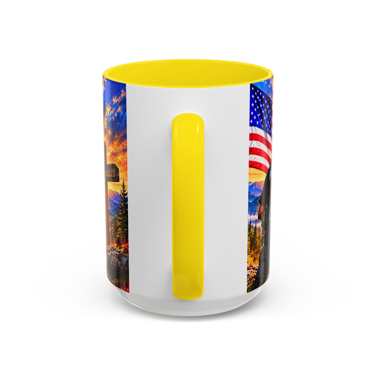 Coffee Mug - "Stand for the Flag, Kneel for the Cross" Police Officer Tribute 11oz or 15oz Mug