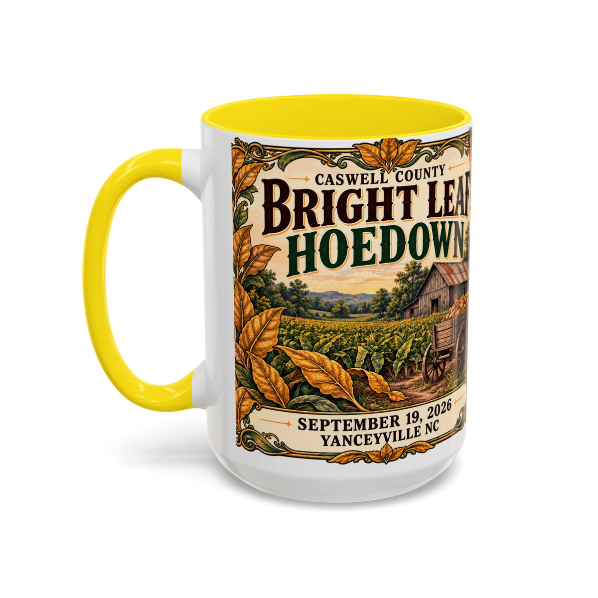 Bright Leaf Hoedown Coffee Mug — Vintage Fall Festival 11/15oz