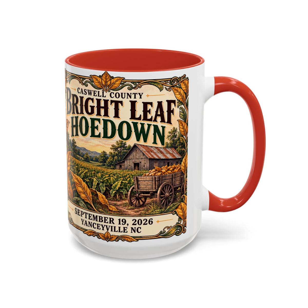 Bright Leaf Hoedown Coffee Mug — Vintage Fall Festival 11/15oz