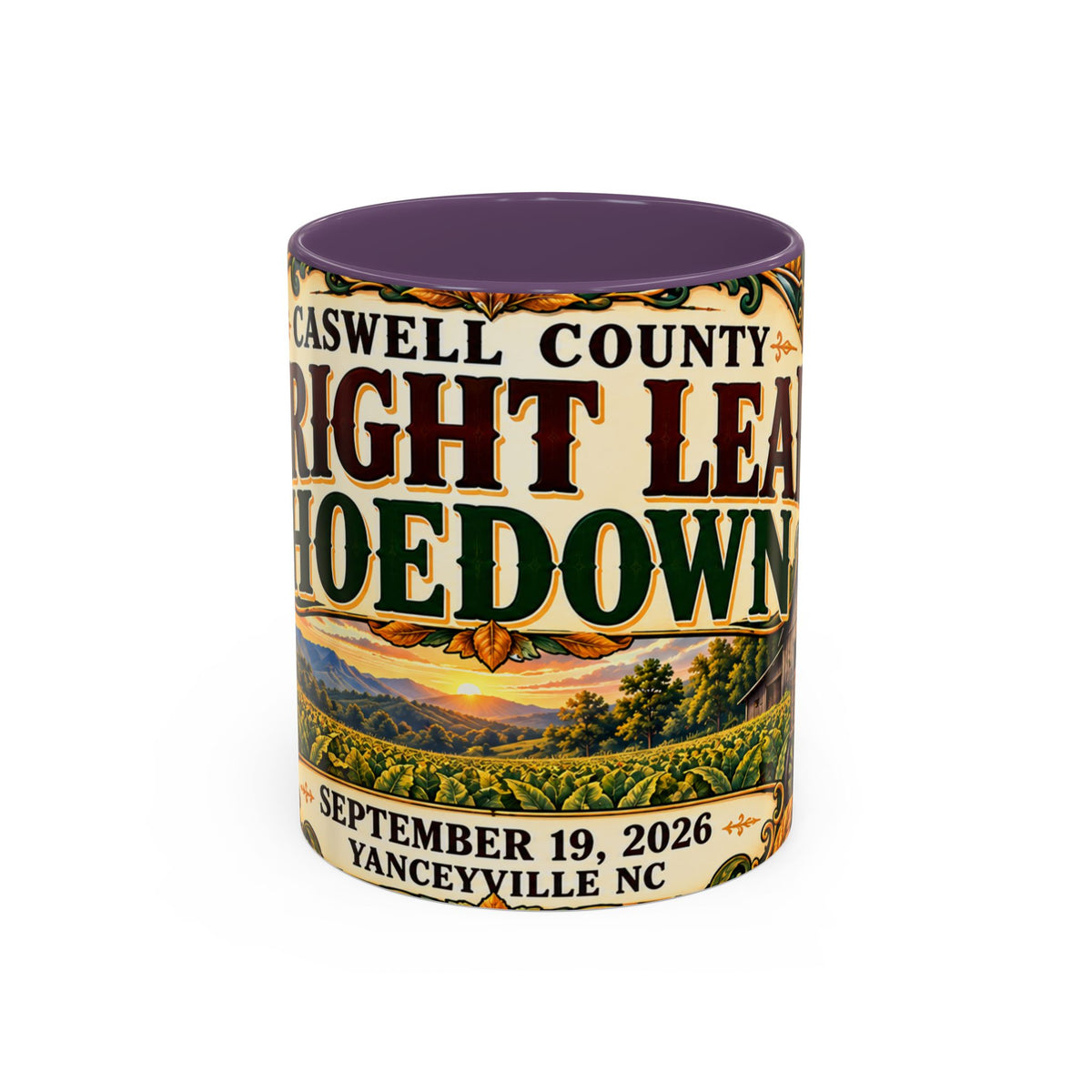 15oz Mug_Bright Leaf Hoedown Coffee Mug — Vintage Fall Festival