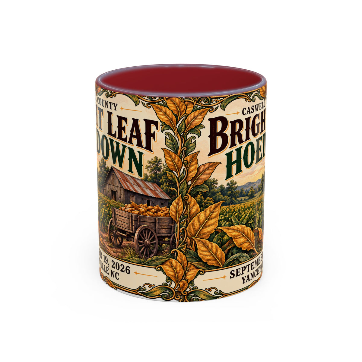 Bright Leaf Hoedown Coffee Mug — Vintage Fall Festival 11/15oz