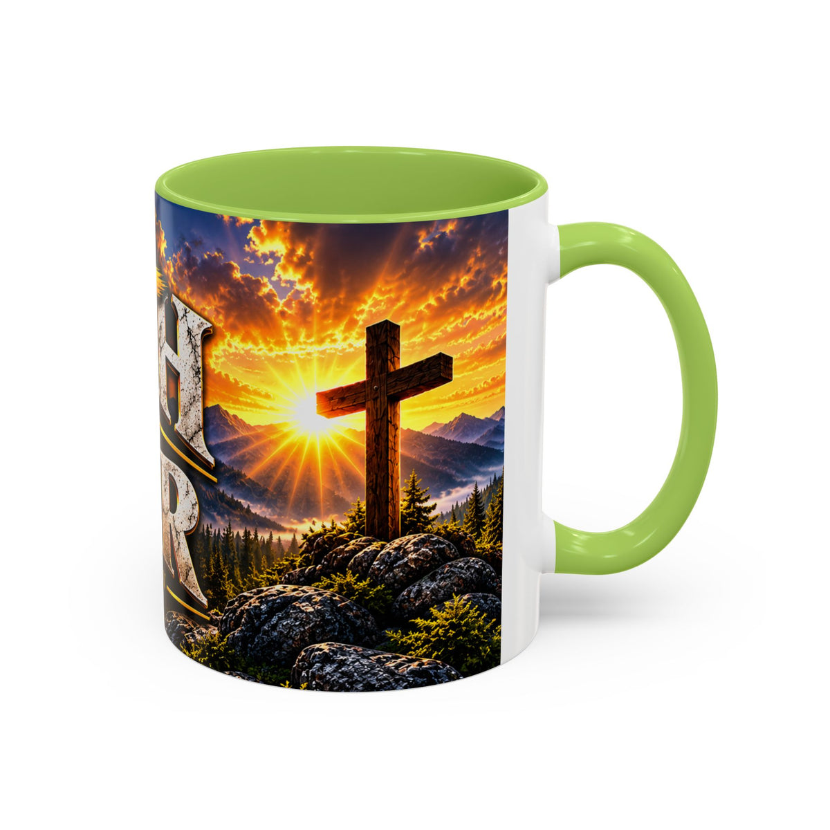 Faith Over Fear – Isaiah 41:10 KJV Christian Coffee Mug – 11 oz. & 15 oz.