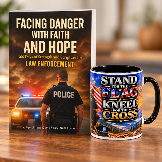 Law Enforcement Faith & Hope Gift Set — Devotional Book & Coffee Mug