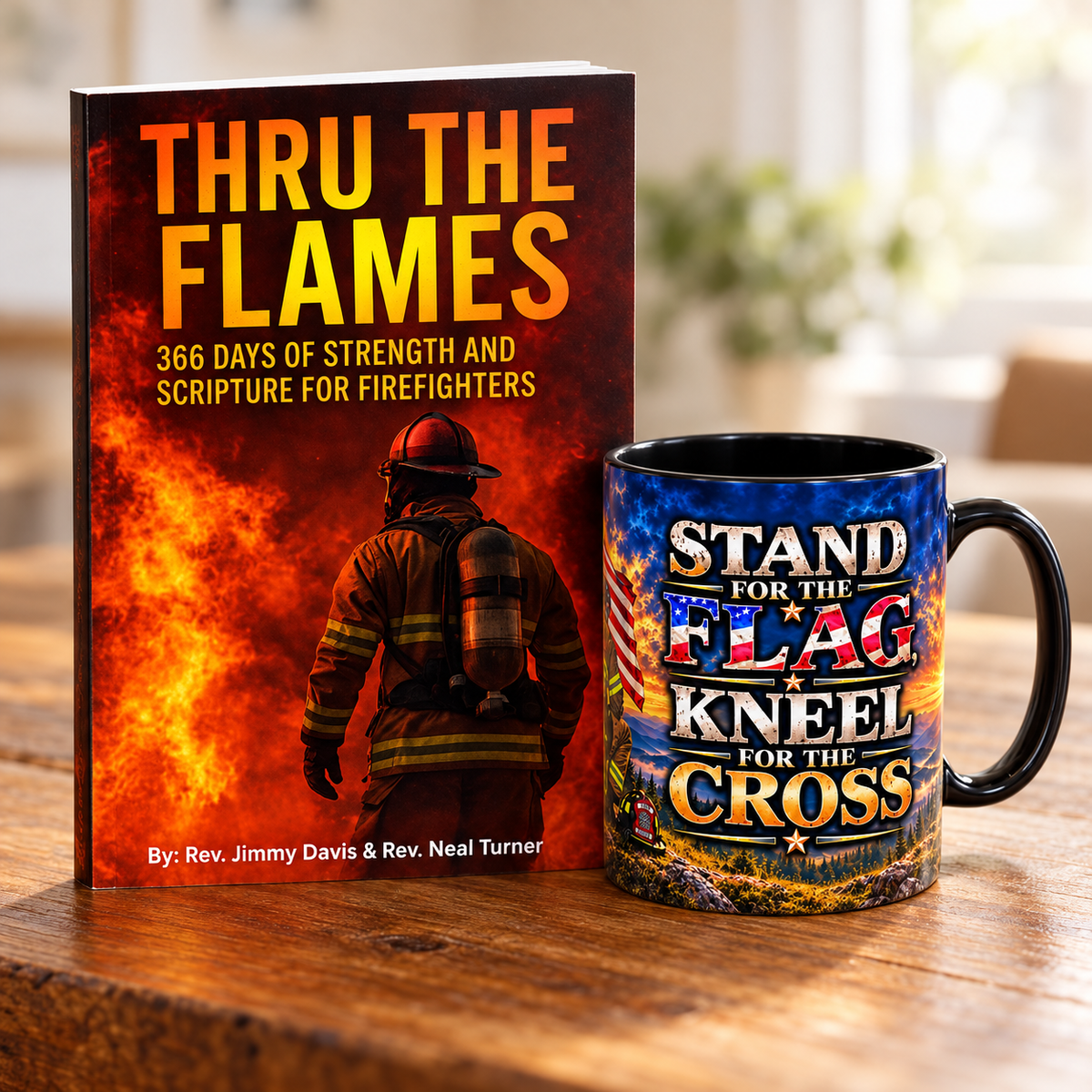 Firefighter Faith & Courage Gift Set — Book & 11 oz Coffee Mug